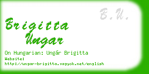 brigitta ungar business card